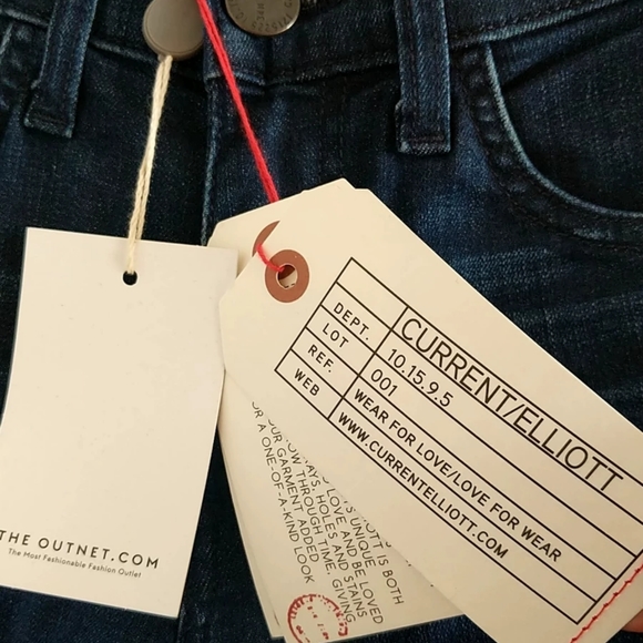 NWT Current/Eliott The High Waist Stiletto Skinny Jeans Size 23 - Picture 5 of 12